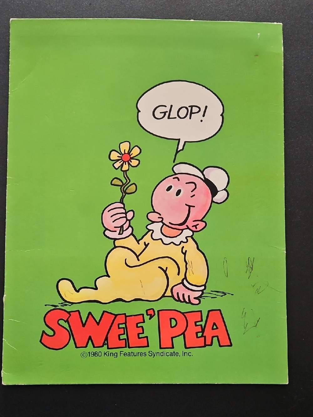 Vtg 2 pocket folder featuring Popeye The Sailor "Swee' Pea"- read description